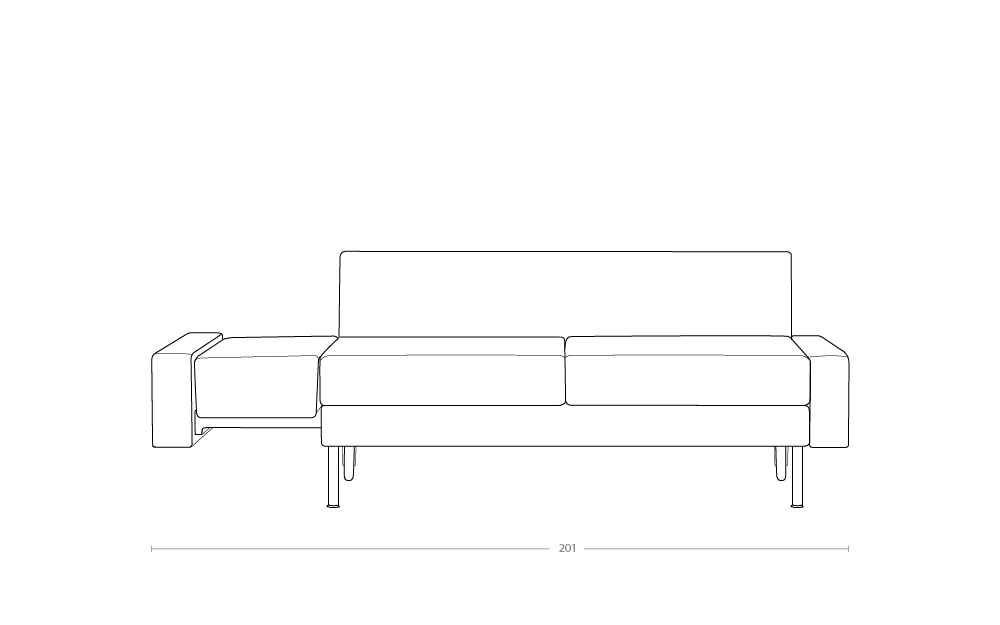Dimensoes do produto sofa cama b2